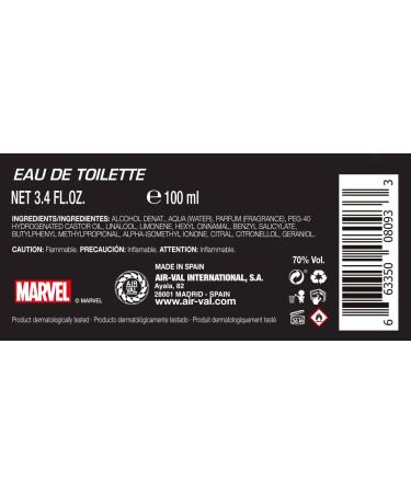 Marvel Black Panther Fragrance For Men Eau De Toilette EDT 3.4oz 100ml Cologne Spray Made in Spain By Air Val International Black and Gold Essence of Wakanda 3.4Fl Oz - Buy Online on SooperMarket.com