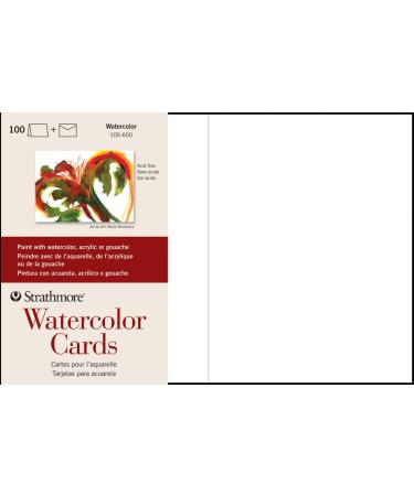 Strathmore Cards & Envelopes 5X6.875 10/Pkg-Watercolor -105015 5x6.875 Watercolor 10 Pack