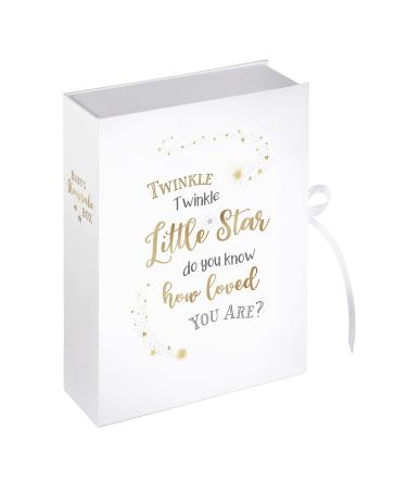 Lillian Rose Large Twinkle, Twinkle Baby Keepsake Box, White