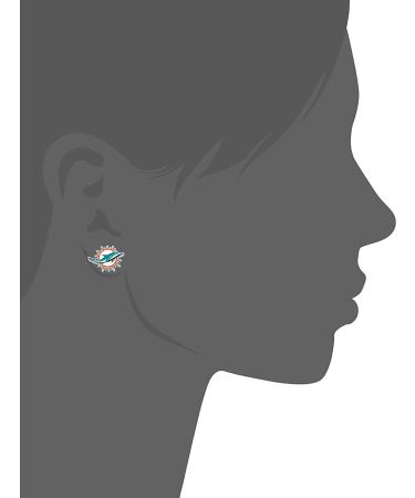 NFL Miami Dolphins Stud Earrings | Officially Licensed Siskiyou Sports Jewelry - Buy Online on SooperMarket.com