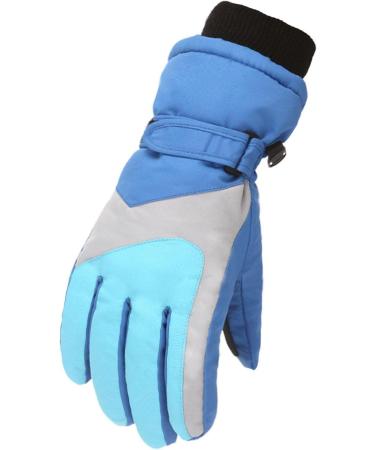 Pimelu Kids Waterproof Snow Gloves - Blue_0 Small | Ideal for Skiing, Cycling & Winter Activities - Buy Online on SooperMarket.com