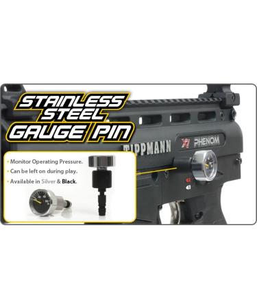 TECHT Stainless Steel Gauge Pin for Tippmann X7 Phenom (Black)