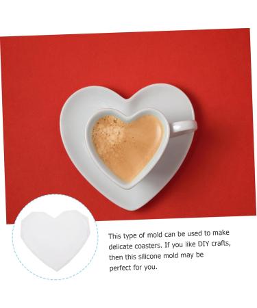 LALAFINA 12 Pcs Heart Diamond Mold Cup Mat Mold Food Serving Plate Mold Tray Set up Crystal Epoxy As Shownx3pcs 7.5X6cmx3pcs - Buy Online on SooperMarket.com