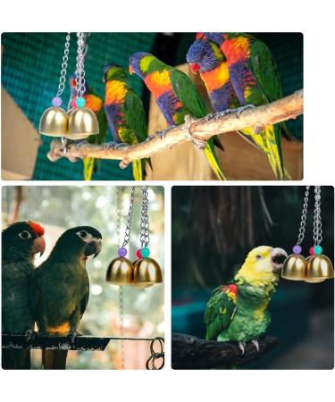 MANSHANGKJ Budgie Toy Interesting Bird Toy Interactive Bells Toy for Small Parrot Macaws Parakeets Love Birds (Random Color) - Buy Online on SooperMarket.com