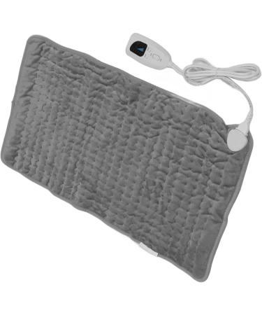 Soft Electric Heating Pad for Stiff Shoulders - Relieve Pain | EU Plug 220-240V - Silver Gray - Buy Online on SooperMarket.com
