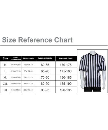 Facynde Striped Referee Shirt for Men | V-Neck XXL - Ideal for Football Basketball & Sports - Buy Online on SooperMarket.com