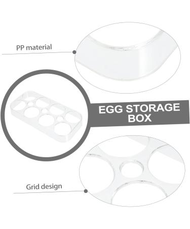 Hemoton 3pcs Egg Storage Box Eggs Food Tray Fridge Mustard Cutlery Tray Egg Holder Refrigerator Egg Cup Assorted Colorx3pcs 17.5x8.5x2cmx3pcs - Buy Online on SooperMarket.com