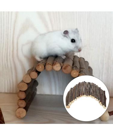 Small Animals Wooden Arch Bridge | Hamster & Guinea Pig Hiding Place | Rodent Conductor Bridge for Ferrets & Chinchillas - Buy Online on SooperMarket.com