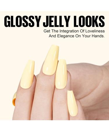 TOMICCA UV Nail Polish - Pastel Macaroon Yellow 15ml | Soak Off Gel Nail Art | Perfect for Professional & DIY Manicures - Buy Online on SooperMarket.com