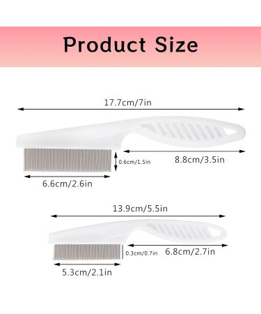 Blmhtwo 2-Piece Flea Comb for Cats & Dogs - Professional Fine-Toothed Pet Care Comb for Flea Tick and Stain Removal - Buy Online on SooperMarket.com