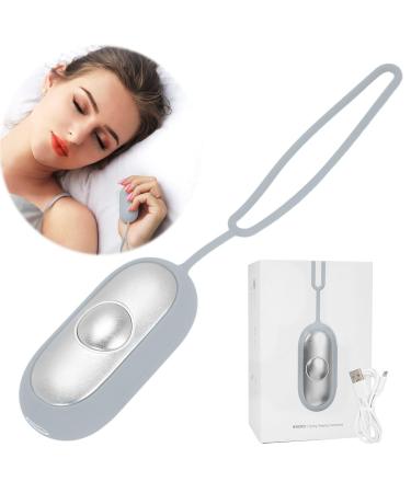 Sleep Aid Holding Sleep Helper Portable Calm Palm Sleep Aid Calm Palm Device Insomnia Sleeping Aids for Adults USB Charging Microcurrent Sleep Helper Tool for Patients/Anxiety for Fast and Deep Sleep Silver