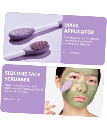Mikinona Facial Applicator Silicone Cleansing Brush Brush Cleaning Scrubber Applicator Tool Mud Brush Wash Brush Dual Sided Applicator Clay Applicator Plastic Cleaner - Buy Online on SooperMarket.com