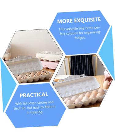 OSALADI 2pcs Storage Box Eggs Container with Lid Picnic Egg Carrier Easter Egg Tray Food Travel Shipping Box - Buy Online on SooperMarket.com