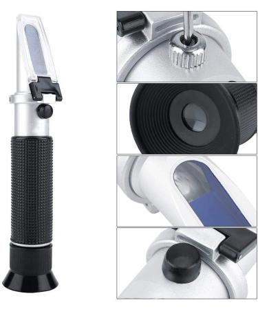 Garosa Automatic Temperature Compensation Refractometer - Portable 0-100% Salinity Meter for Aquariums & Marine Salt Concentration - Buy Online on SooperMarket.com