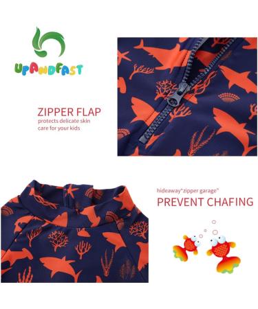 UPF 50+ Red Shark Infant Boy Swimwear One Piece with Sun Hat | 12-18 Months - Buy Online on SooperMarket.com