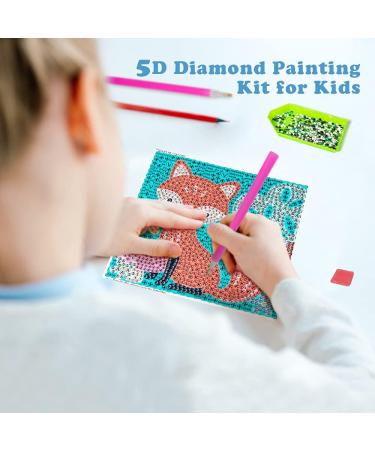 Labeol 5D Diamond Painting Kit for Kids - Easy Crystal Art Craft Set for Home - 6 Packs Full Drill Set - Buy Online on SooperMarket.com