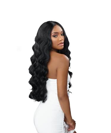 Sensationnel BUTTA Lace Wig - Curly Body 26 (1B) - Extra Wide Lace Front - Preplucked Natural Hairline - Human Hair Blend - Best for Natural Look - Buy Online on SooperMarket.com