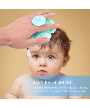 Healvian Soft Bristle Baby Bath Massage Brush - Toddler Safe Hair Washing and Scalp Cleaning Tool - Buy Online on SooperMarket.com