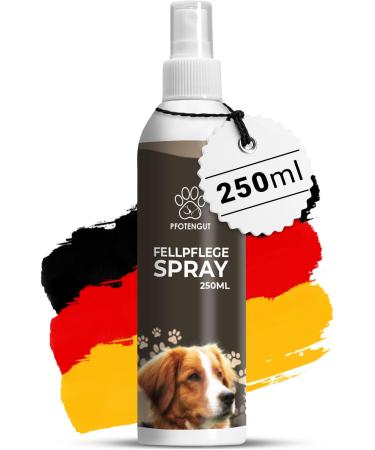 Pfotengut fur care spray dog 250 ml - Nursing and removal spray developed by veterinarians for silky glossy fur suitable for all dogs - with jojoba oil and chamomile 250.00 ml (1 Pack)