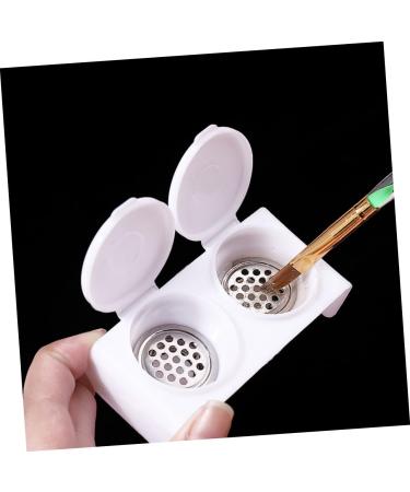 HAPINARY Nail Art Brush Cup Tools Dappen Dish for Nails Nail Soaking Bowl Monomer Holder Nail Bowl for Soaking Nail Monomer Dish Dapping Dish for Nails Wash Pen Various Acrylic - Buy Online on SooperMarket.com