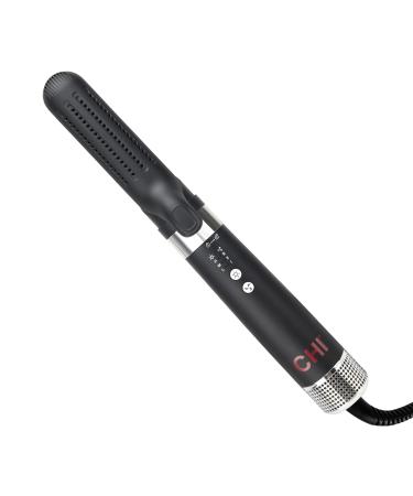 CHI Air Duo Multifunctional Styler Black Combining Hot Smoothing Dryer Brush Hairstyling Iron and Curling Wand All Together