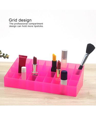 Alvinlite Lipstick Display Stand - 36 Space Pink Plastic Lipstick Organizer Rack for International Shipping - Buy Online on SooperMarket.com