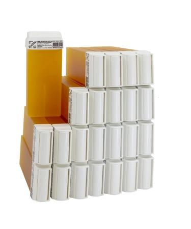 EpilWax Set of 24 Honey Wax Cartridges for Hair Removal - Large 100 ml Roll-on Waxing Refills Honey 0.041666666666666664 count (Pack of 24)