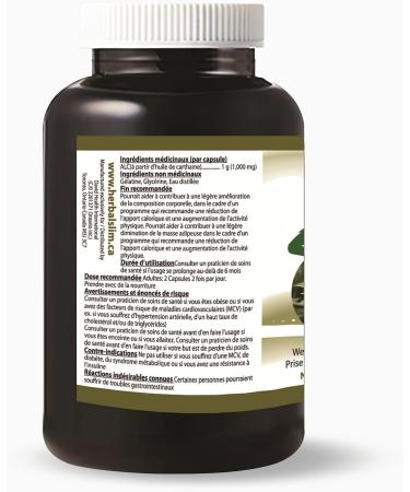 Herbal-Slim CLA - 1000 mg - Pure Safflower Oil Source - Conjugated Linoleic Acid Supplement (60 Softgels) - Buy Online on SooperMarket.com