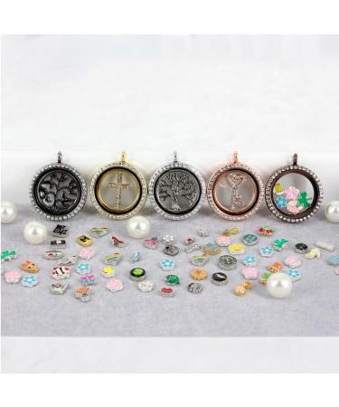 Artibetter 10pcs Bracelet Charms Alloy Openable Case Bouquet Bridal Crafts Souvenir Round Inlaid Golden+black+rose Pendant Style Diy Rhinestone Locket Gold Wedding Photo Necklace Charm Golden Black Rose Goldx2pcs 3X3cmx2pcs - Buy Online on SooperMarket.com