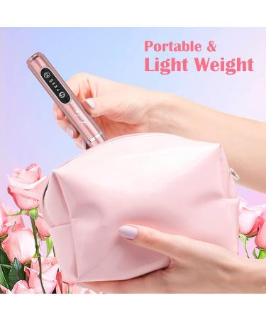 Kredioo Electric Nail Drill for Acrylic Gel Nails - 20000RPM Rechargeable Portable Manicure Set for Cuticle and Callus Removal - Cordless E File Nail Care Kit (Gold) - Buy Online on SooperMarket.com