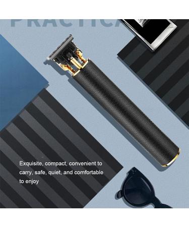 FIOERDTUIE USB Rechargeable Electric T-Blade Trimmer Cordless Powerful Motor Long Battery Life Detachable Blades Hair Cuttings Kit Silver - Buy Online on SooperMarket.com
