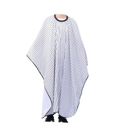 NOLITOY Haircut Cover Barber Cutting Cape Hair Cutting Cover Hair Dye Cape Salon Hair Cutting Cape Stripe Unisex Barber Cape Styling Cape Hair Cutting Cloak Strip Barber Cape Classic Apron Medium