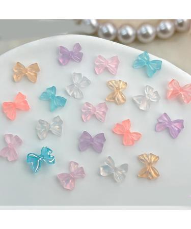 Simple Bowknot 3D Resin Ribbon Bows Manicures Accessories Supplies Resin Bows Decorations - Buy Online on SooperMarket.com