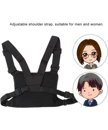 Jadeshay Radio Chest Strap - Adjustable Walkie Talkie Chest Bag for Men | Bright Yellow Vest with Pockets - International Shipping Available - Buy Online on SooperMarket.com