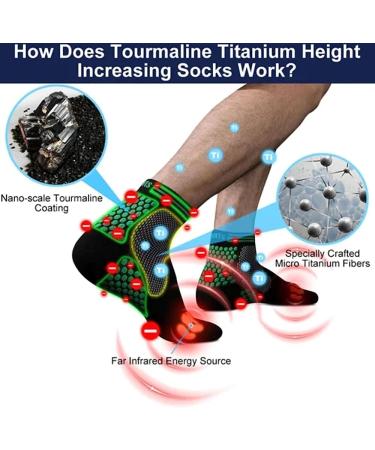 DOGARI Far Infrared Schorl Titanium Ion Heighten Socks - Slimming Compression Running Socks - Buy Online on SooperMarket.com