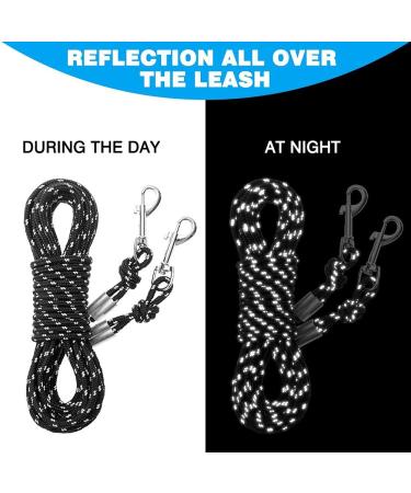 SCIROKKO Reflective Cat Leash - 30ft Escape Proof Durable Walking Lead for Kittens, Puppies, Rabbits - Black - Buy Online on SooperMarket.com
