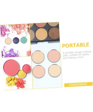 MAGICLULU 250 Pcs Eye Shadow Disk Paint Mixing Makeup Supplies Stainless Steel Miss Tinplate Cosmetics - Buy Online on SooperMarket.com