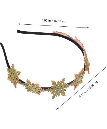 Uonlytech Snowflake Headband Christmas Headwear Glitter Hair Bands Gold Headpiece Xmas Headbands for Party Festival - Buy Online on SooperMarket.com