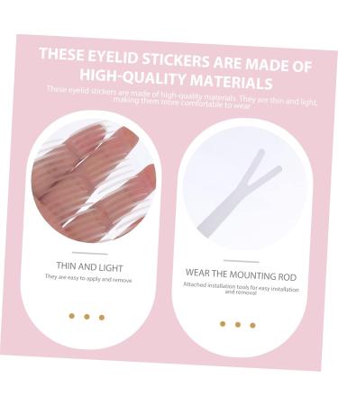 Gogogmee 2 Lace Double Eyelid Sticker Stickers Invisible Slim Eyelid Tapes Double Eyelid Decal for Girl Woman 8x6.5cm As Shown - Buy Online on SooperMarket.com