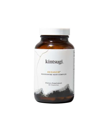 Kintsugi KeraNew Nourishing Hair Complex- Help Combat Signs of Aging Hair Supplement for Strong Voluminous Strands- Supports Healthy Fuller Looking Hair w/ Keratin Collagen & Biotin (60 Capsules)