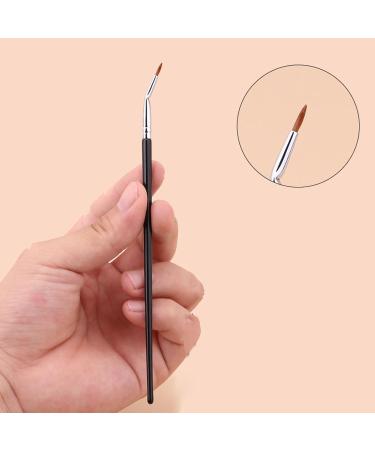 Bent Liner Makeup Brush Brush for Gel or Powder Application Vegan Cruelty Soft Fiber Hair with Wet and Dry Dual Use - Buy Online on SooperMarket.com