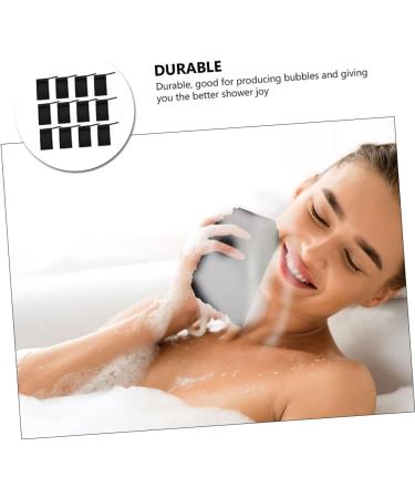 Healeved 20 Pcs Soap Foaming Shower Foaming Scrub Exfoliating Net Nylon Fiber Black - Buy Online on SooperMarket.com