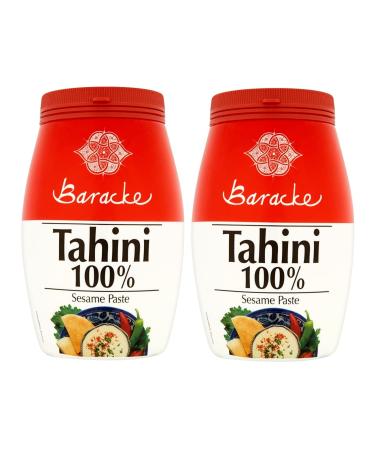 Baracke 100% Sesame Tahini Paste 1kg (2 x 500g) Roasted & Stone Ground Ethiopian Humera Sesame Seeds All Natural Kosher Hallal Vegan Gluten Free.