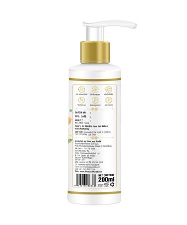 Mom & World Tear Free Baby Shampoo with Organic Moroccan Argan Oil and Oats Extract 200ml - Gentle and Nourishing Formula - Buy Online on SooperMarket.com