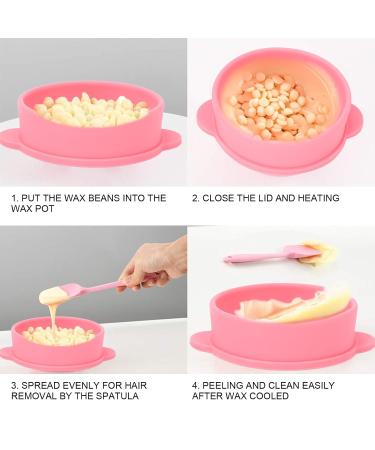 Buy Silicone Hair Removal Wax - Replacement Pots for Wax Warmers | Pink Wax Accessories - International Shipping Available - Buy Online on SooperMarket.com