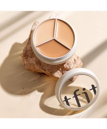 Full Cover Concealer Palette - Tri-Color Makeup Corrects Dark Circles, Red Marks, Scars - Waterproof, Long Lasting & Matte Finish - Buy Online on SooperMarket.com