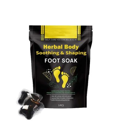 Fulvic Soak Detox Parasite Bath Fulvic Soak Herbal Detox&Shaping Cleansing Foot Soak Beads Fulvic Foot Soak Body Detox Foot Soak Beads For Relax Your Body (5PCS)