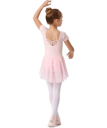 DanSwan Ballet Pink Long Sleeve Leotard Tutu Dress for Toddler Girls 4-5T - Buy Online on SooperMarket.com