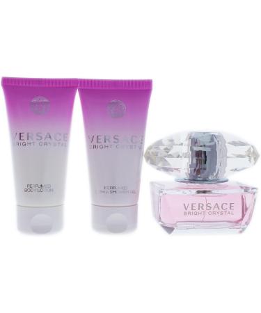 Versace Versace Bright Crystal For Women 3 Pc Gift Set 1.7oz EDT Spray 1.7oz Perfumed Bath and Shower Gel 1.7oz Body Lotion - Buy Online on SooperMarket.com