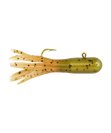 Berkley PowerBait Pre-Rigged Atomic Tubes Fishing Soft Bait 1/32oz (5 Count) Grasshopper